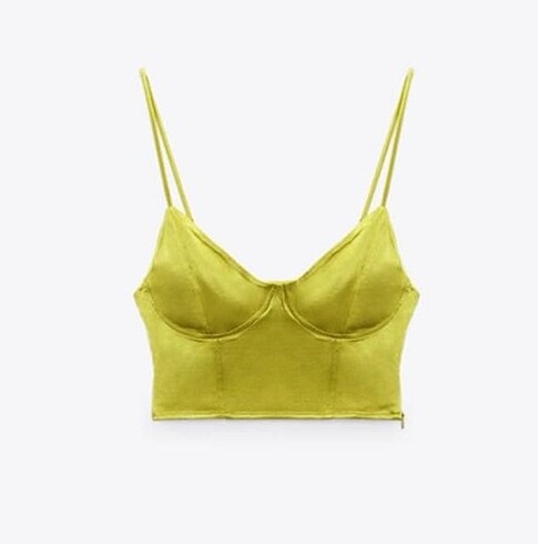 Zara bluz top büstiyer