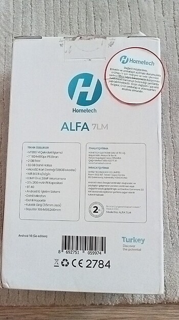 Hometech Hometech alfa 7LM tablet
