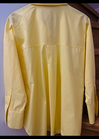 Sarı Kadın Düğmeli Gömlek - Görsel 2