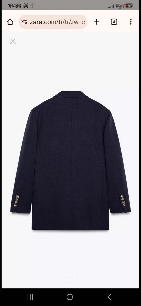 Düğmeli Uzun Kesim Kadın Blazer Ceket - Görsel 3