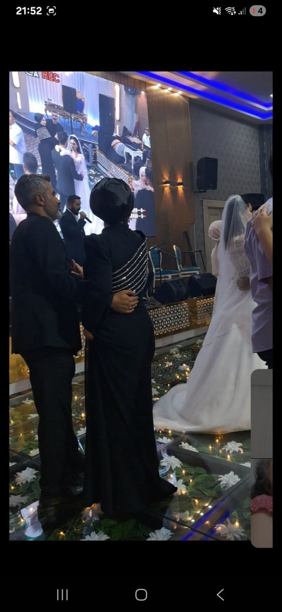 Uzun Siyah Gotik Abiye Elbise - Görsel 4