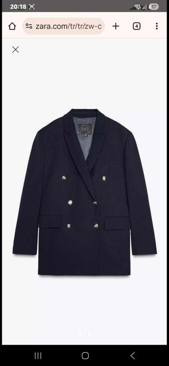 Uzun Kesim Desenli Kadın Blazer Ceket - Görsel 4