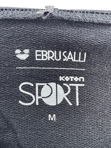 m Beden siyah Renk Koton Sweatshirt %70 İndirimli.