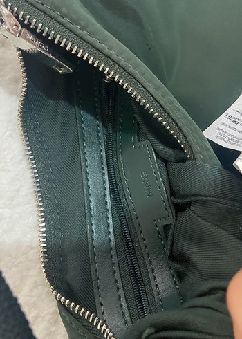Beden Mango Kemer Detaylı Yeşil Minimalist Kadın Çanta