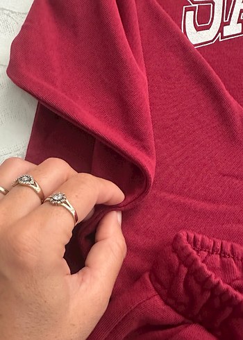LC Waikiki Bordo Kadın Midi Sweatpants - Rahat Kesim