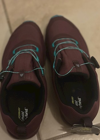 41 Beden bordo Renk Bordo Kadın Spor Ayakkabı Velcro Bağcıklı