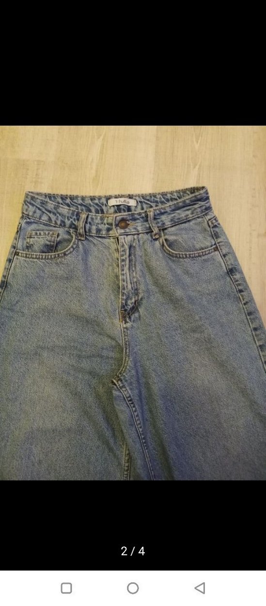 27 beden boy uzunluğu 105cm bayan bol Pantolon - Görsel 3