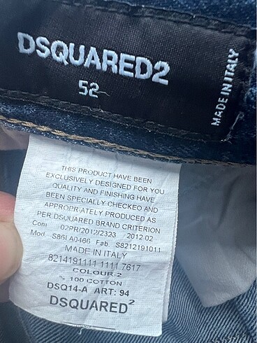 DSQUARED2 orjinal erkek jeans