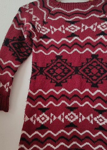 Bohem Triko Elbise - Görsel 2