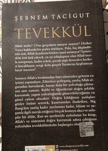 Şebnem Tacigut - Tevekkül Dini Kitap - Görsel 3