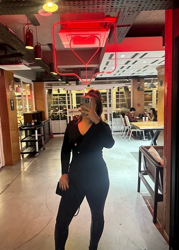 m Beden siyah Renk Düğmeli Siyah Midi Kadın Blazer
