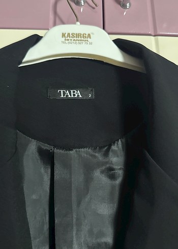 l Beden Siyah Çizgili Kadın Blazer Ceket