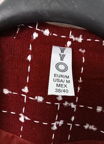 l Beden bordo Renk Bordo ceket