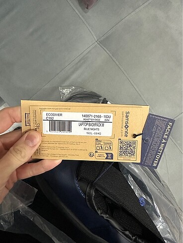 Beden lacivert Renk Samsonite Laptop Sırt Çantası