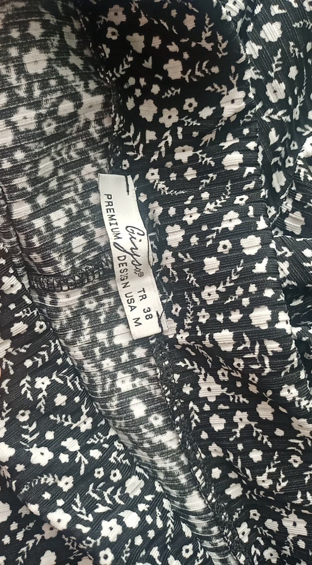 Gri Midi Hamile Eteği Fırfırlı Detaylı - Görsel 2