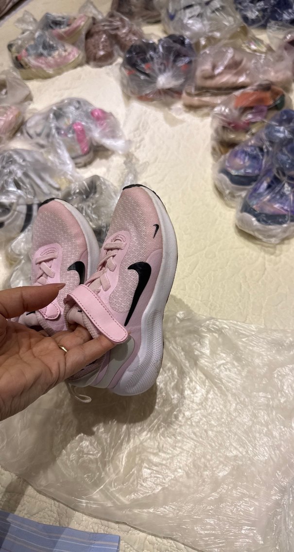 Kız Çocuk Pembe Cırtcırtlı Sneakers - Görsel 4