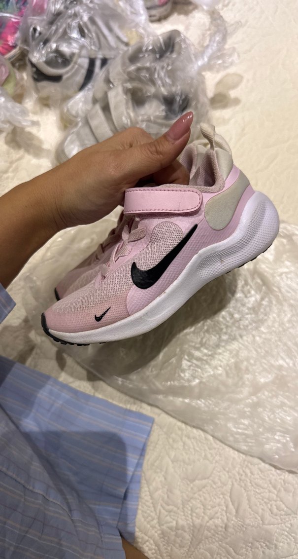 Kız Çocuk Pembe Cırtcırtlı Sneakers - Görsel 2