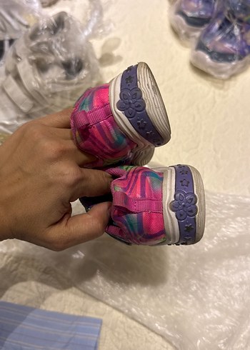 Renkli Bağcıklı Kız Çocuk Spor Ayakkabı - Görsel 3