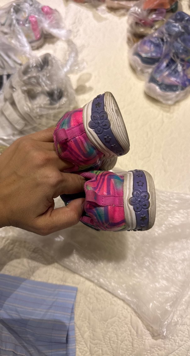 Renkli Bağcıklı Kız Çocuk Spor Ayakkabı - Görsel 3