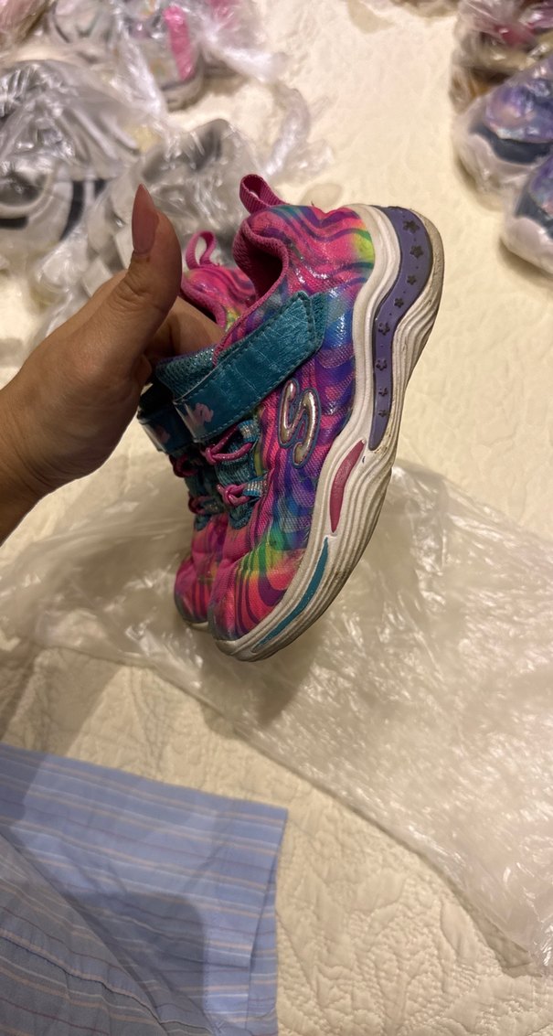 Renkli Bağcıklı Kız Çocuk Spor Ayakkabı - Görsel 2