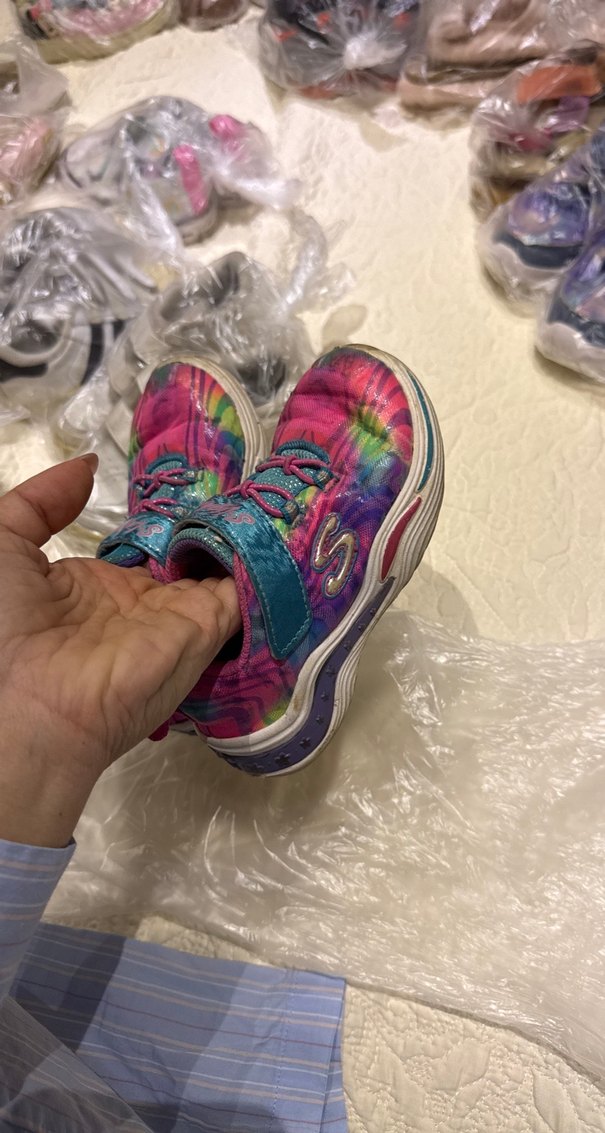 Renkli Bağcıklı Kız Çocuk Spor Ayakkabı - Görsel 4