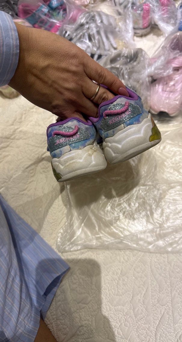 Kız Çocuk Mor Bağcıklı Sneaker - Görsel 3