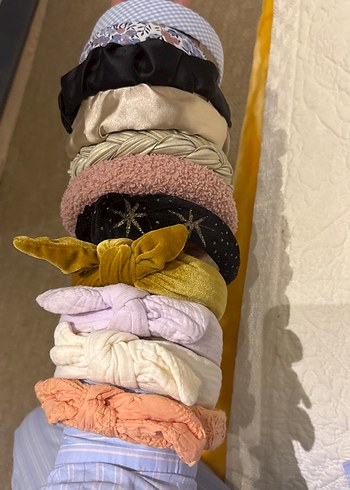 Bohem Esintili Çok Renkli Örgü Saç Bantları - Görsel 2