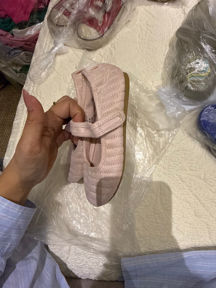 Kız Çocuk Pileli Pembe Babet - Görsel 2