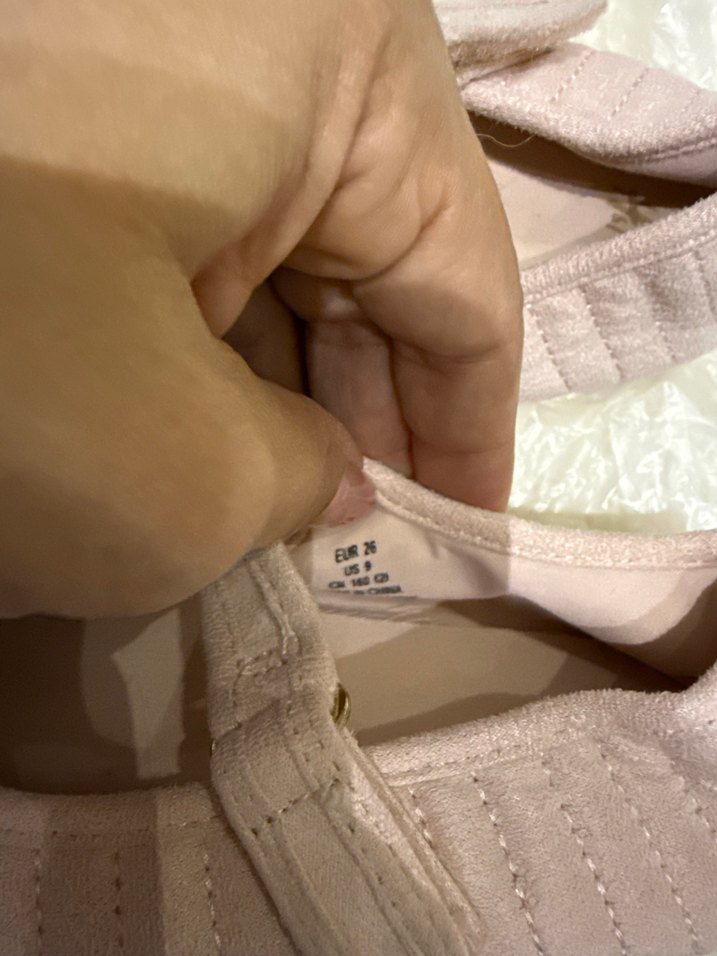 Kız Çocuk Pileli Pembe Babet - Görsel 4