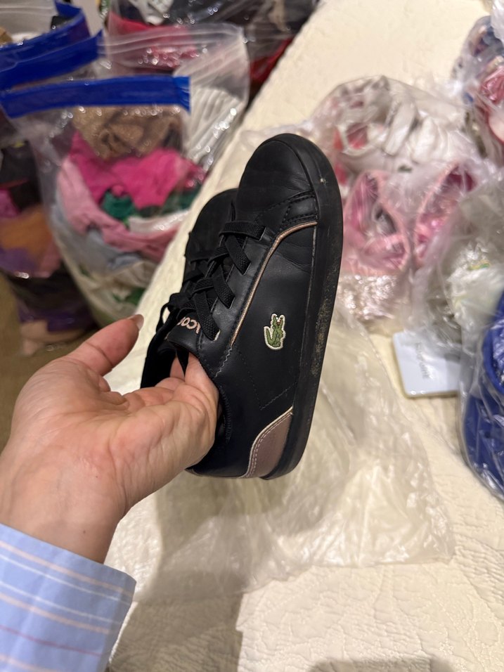 Siyah Lacoste çocuk Spor Ayakkabı - Görsel 3