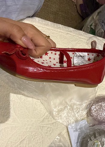 Kız Çocuk Kırmızı Tokalı Babet - Görsel 3