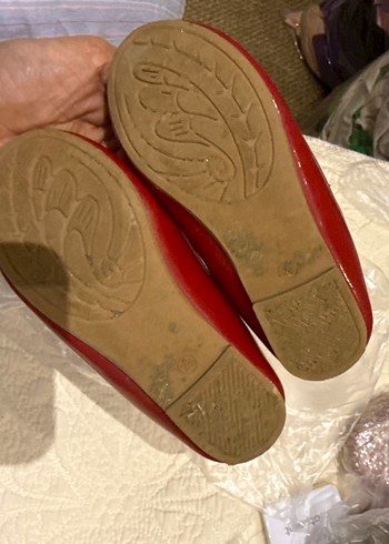 Kız Çocuk Kırmızı Tokalı Babet - Görsel 2