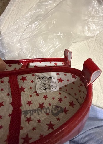 Kız Çocuk Kırmızı Tokalı Babet - Görsel 5