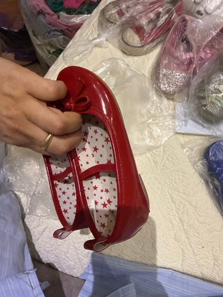 Kız Çocuk Kırmızı Tokalı Babet - Görsel 4