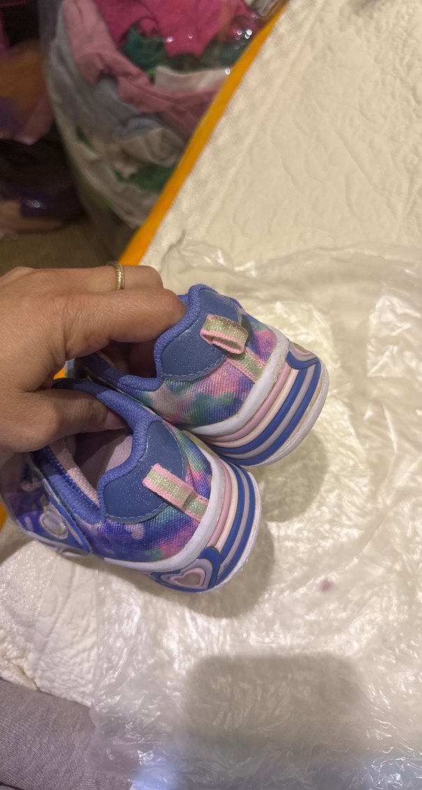 Kız Çocuk Bağcıksız Renkli Bağcıklı Spor Ayakkabı - Görsel 5