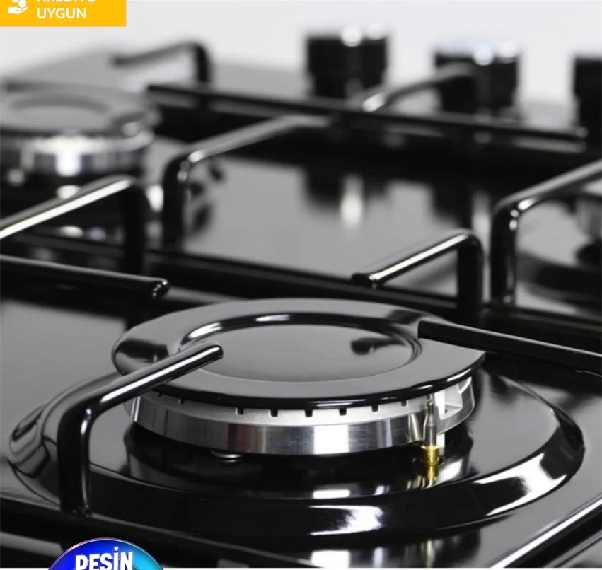 Kumtel Siyah 4 Gözlü Ocak - Görsel 2