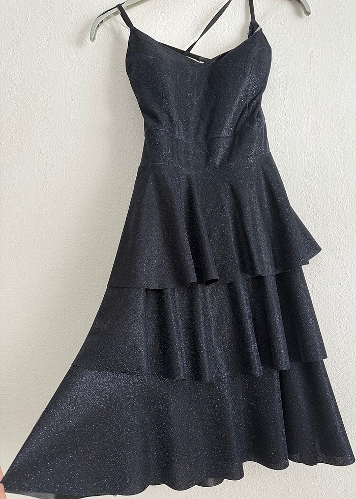 Siyah simli abiye - Görsel 2