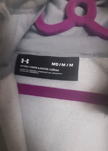 orjinal under armaur Gri unusex Fermuarlı Sweatshirt - Görsel 6