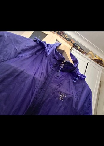 orjinal bir ürün mor Fermuarlı spor Kadın rüzgarlık - Görsel 5