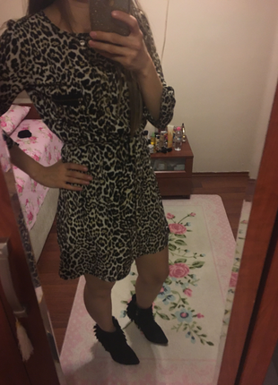 Accessorize Harika şeopar elbise