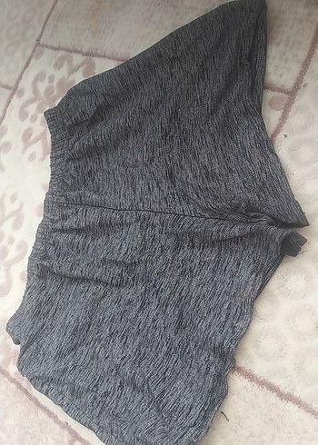 Gri Kadın K Mini Şort