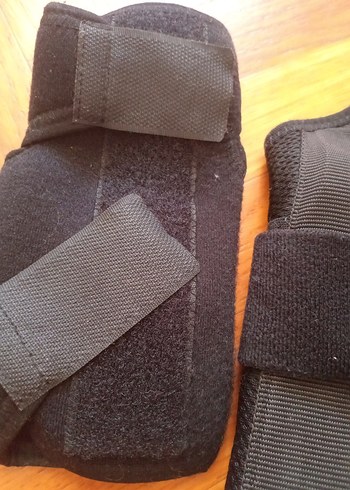 Siyah Süet Motosiklet Dizlikleri Velcro Bantlı - Görsel 5