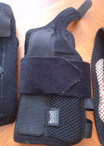 Siyah Süet Motosiklet Dizlikleri Velcro Bantlı - Görsel 4