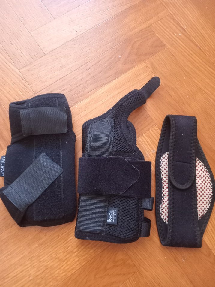 Siyah Süet Motosiklet Dizlikleri Velcro Bantlı - Görsel 2