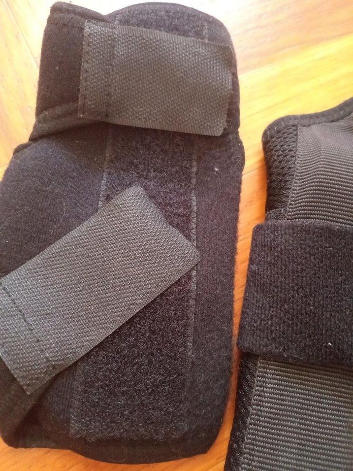 Siyah Süet Motosiklet Dizlikleri Velcro Bantlı - Görsel 5