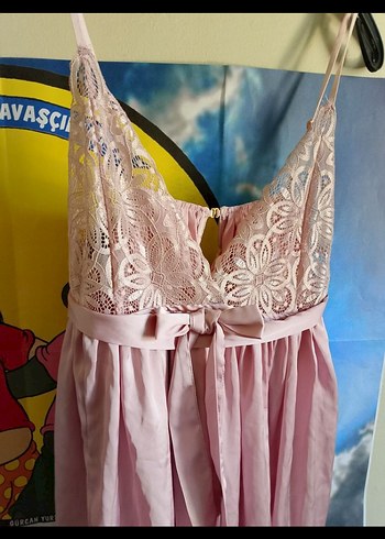 American Vintage Pembe Bohem Midi Kadın Gecelik