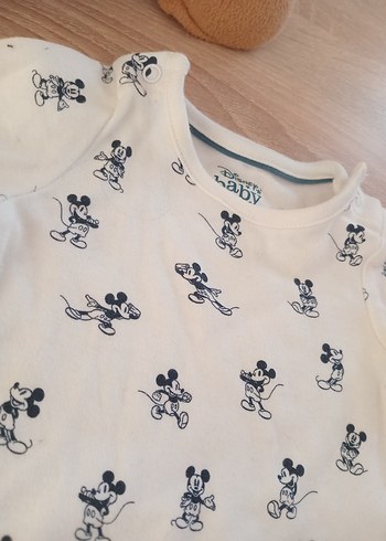 Uzun Kollu Beyaz Baskılı Bebek Body - Görsel 4