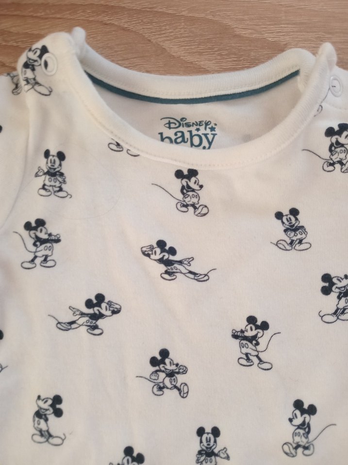 Uzun Kollu Beyaz Baskılı Bebek Body - Görsel 5