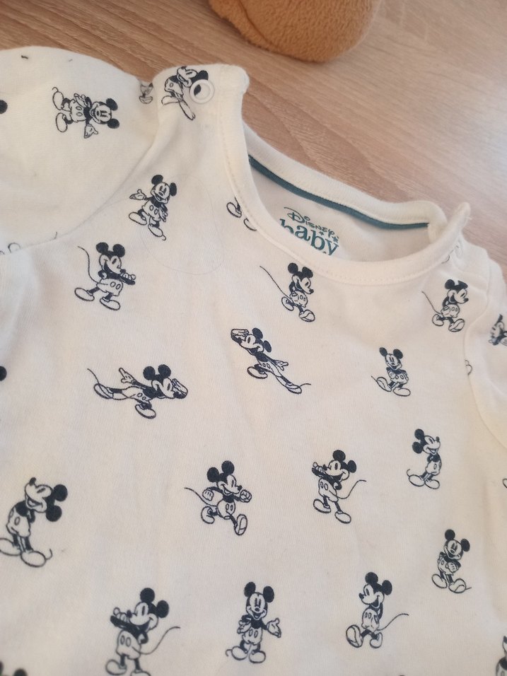 Uzun Kollu Beyaz Baskılı Bebek Body - Görsel 4