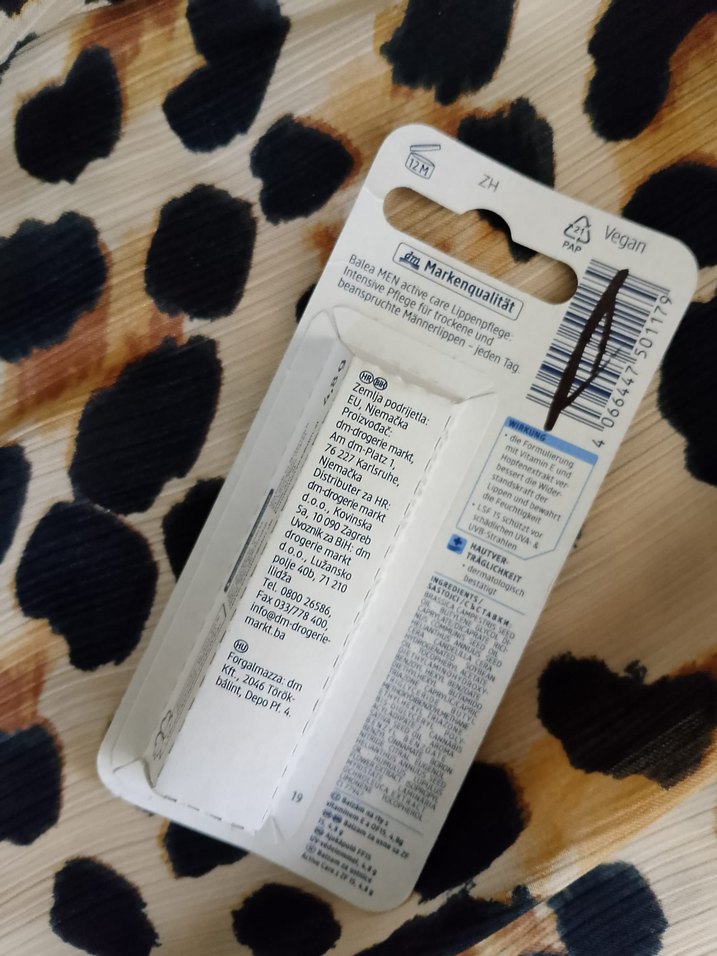 Balea Men Active Care Dudak Bakım Stick SPF 15 - Görsel 3